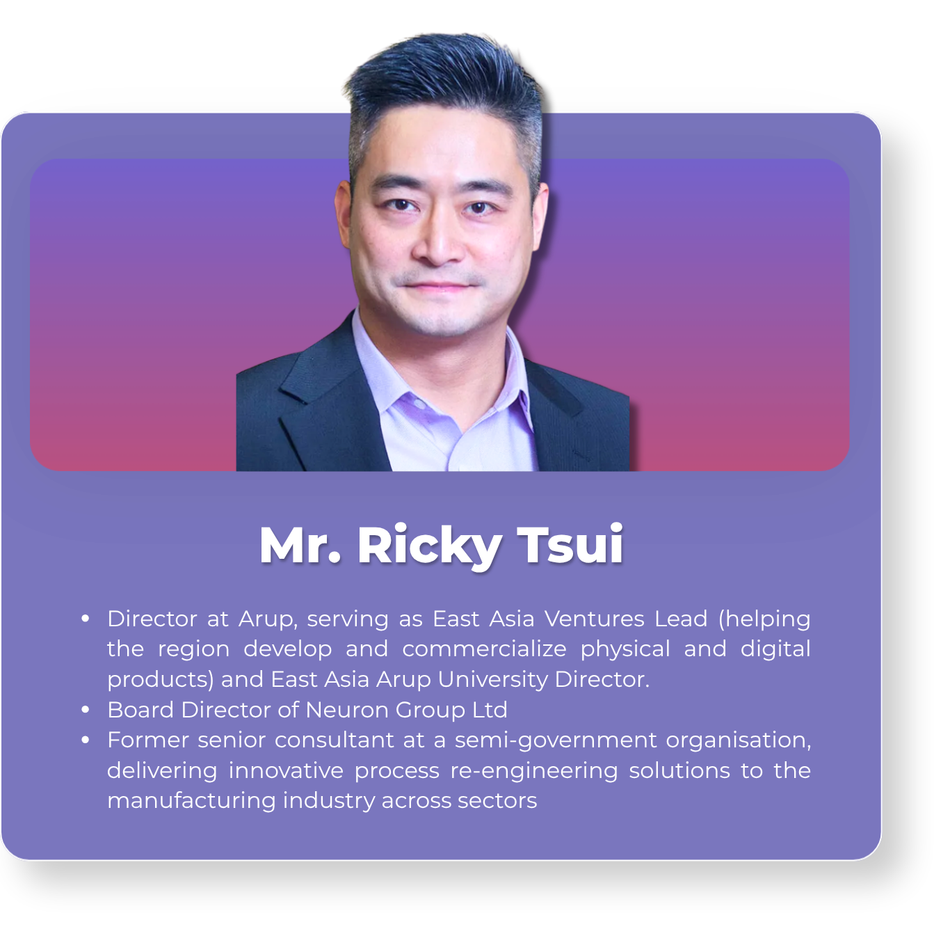 Mr. Ricky Tsui - Board of Mentors